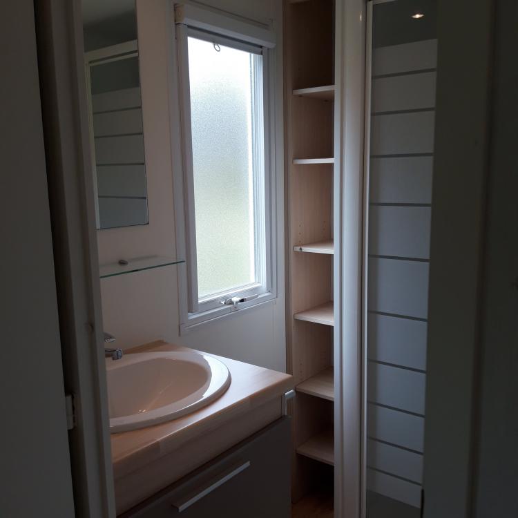 Location Mobil-home Truite SDB - Rosières en Ardèche